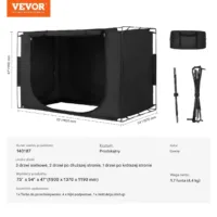 Namiot baldachim na łóżko DUŻY 203x152x119cm 3 drzwi blokuje światło