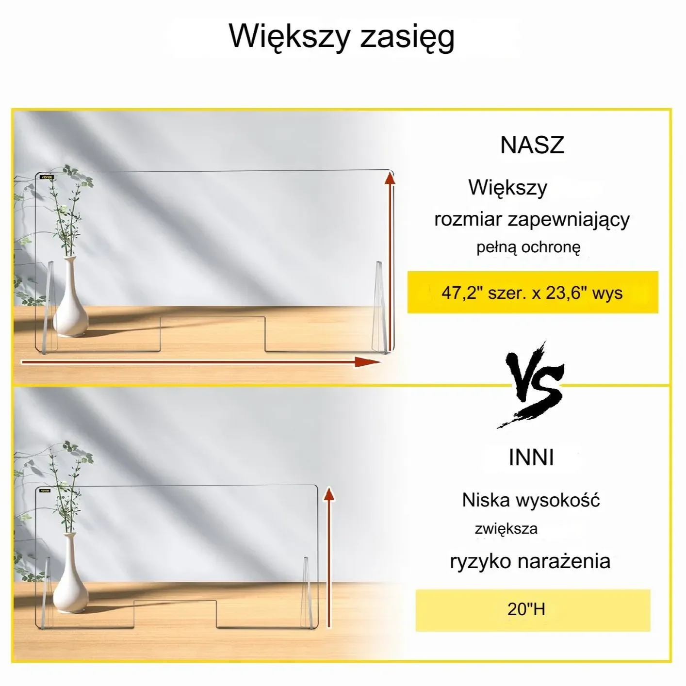 Osłona z PLEXI PLEKSA szyba ochronna 120x60 cm - obrazek 3