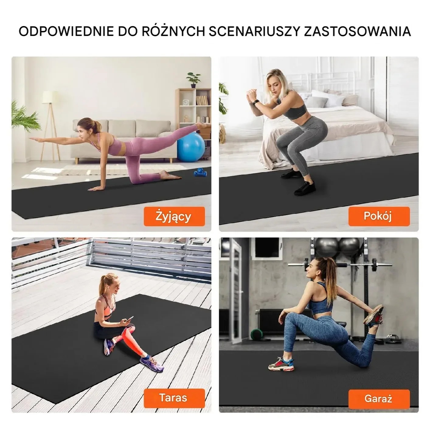 Mata Antypoślizgowa do Ćwiczeń 3660 x 1830 mm - obrazek 5