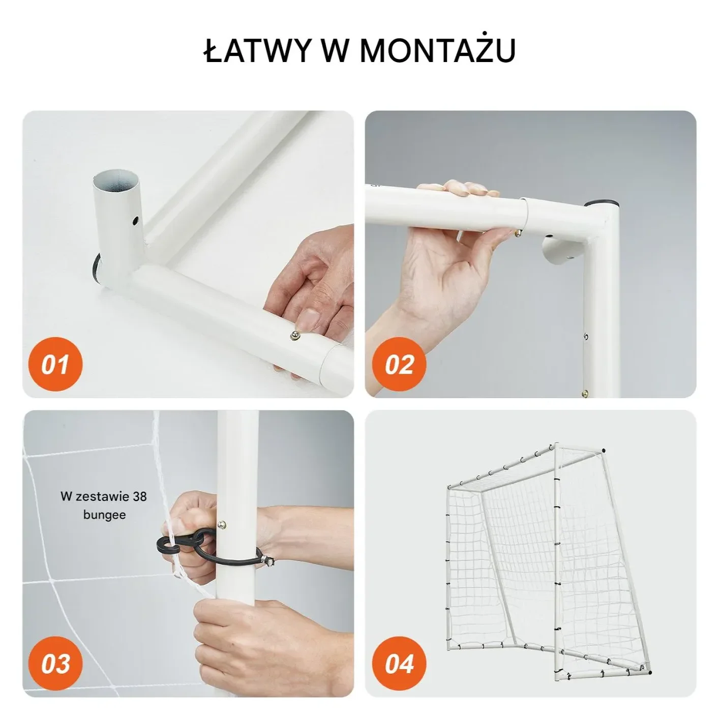 Dwustronna Siatka Bramka do Piłki Nożnej - obrazek 4