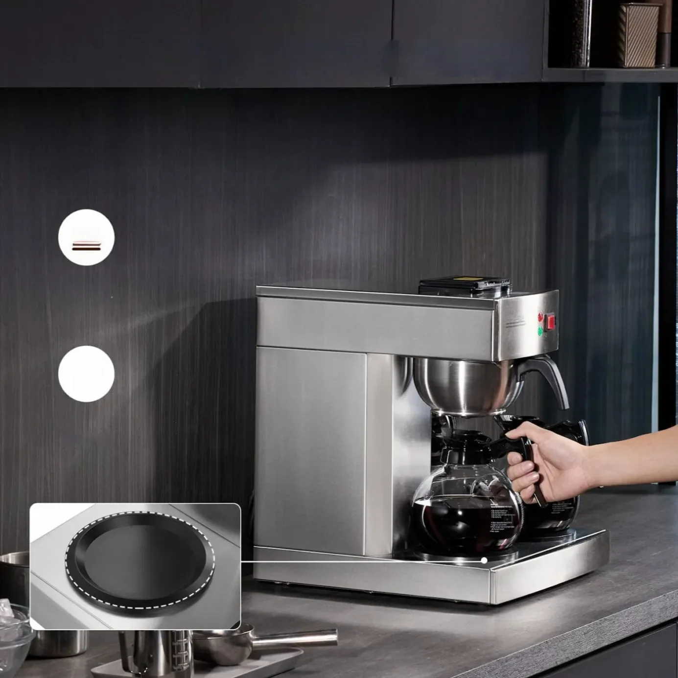 Ekspres Przelewowy do Gastronomii – 3 Podgrzewacze - obrazek 5