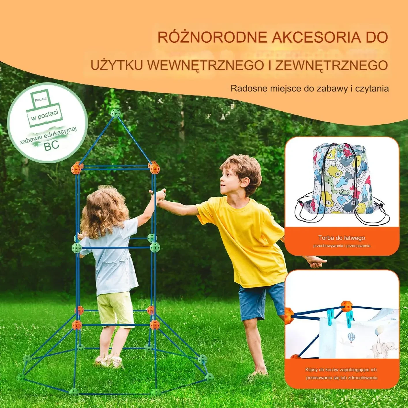 Zestaw Zabawek Konstrukcyjnych Zamek 120 Części - obrazek 4