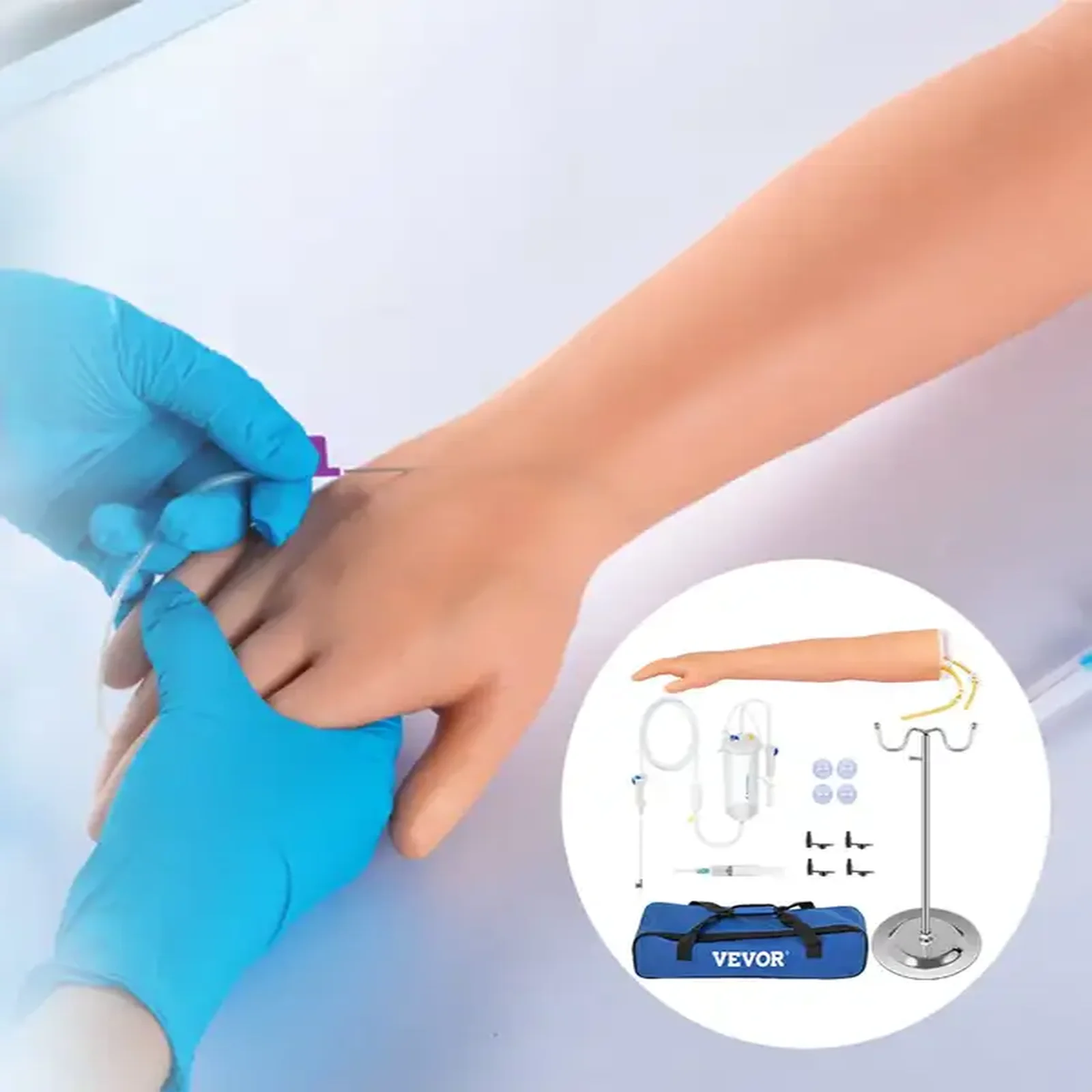 Model do nauki wkłuć dożylnych – ręka, ramię, zestaw szkoleniowy - obrazek 3