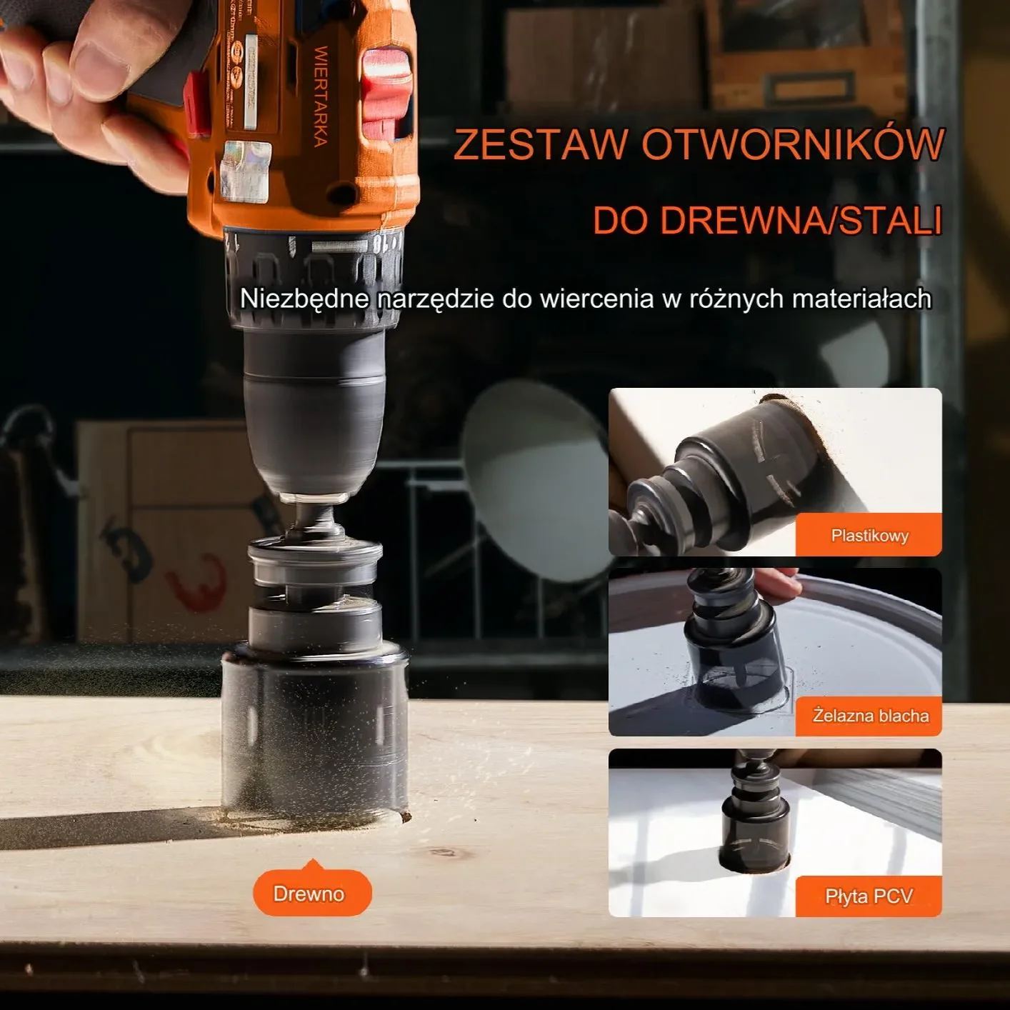 Korona do metalu otwornice 18szt M42 bimetal 19-114mm zestaw walizka - obrazek 4