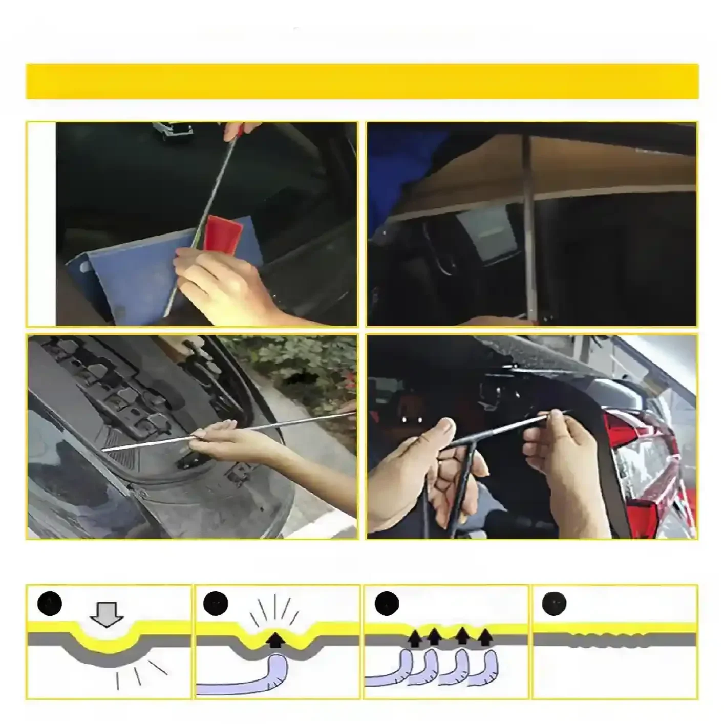 Zestaw narzędzi do usuwania wgnieceń PDR – druty i pręty 13 szt. - obrazek 4