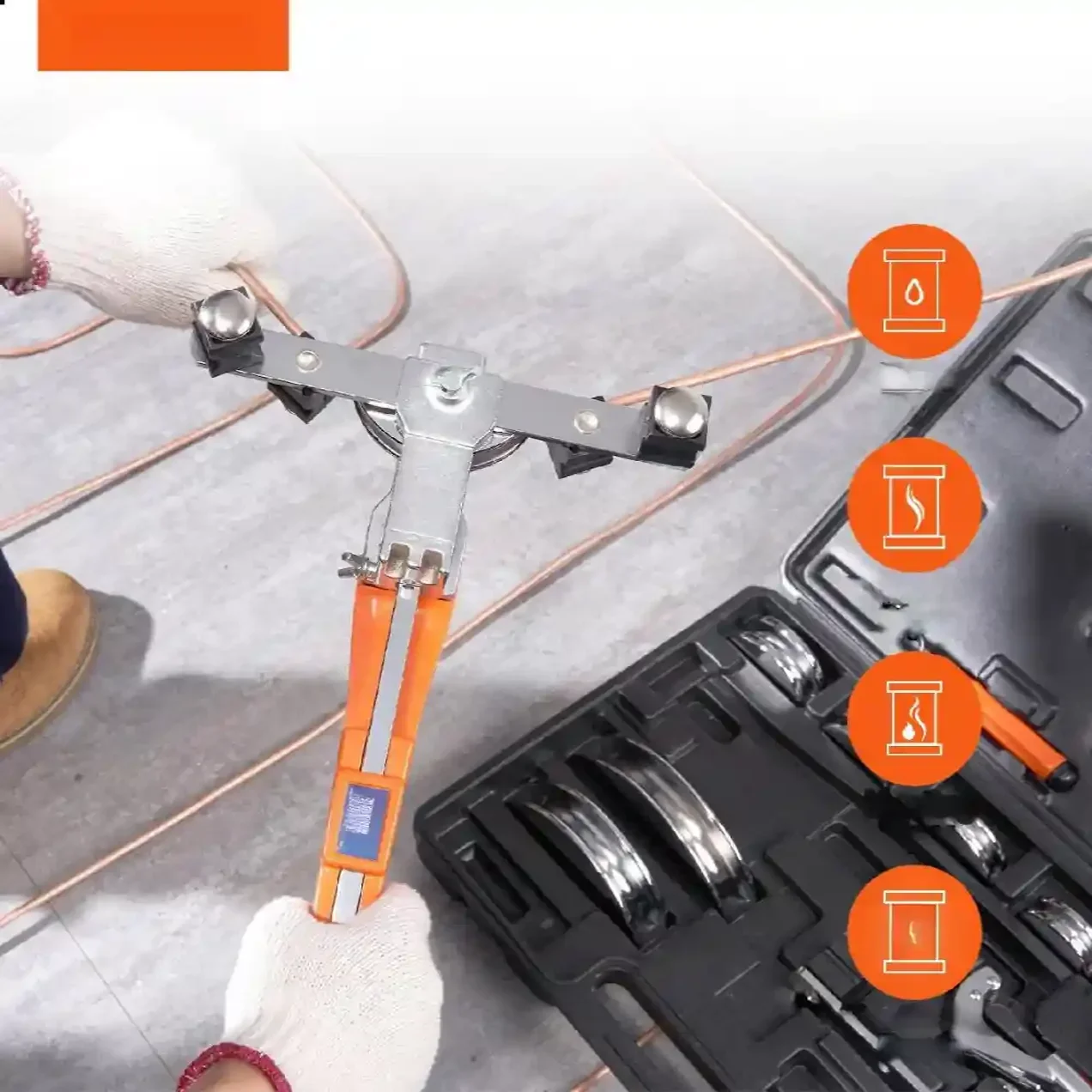 Giętarka hydrauliczna do rur 7 matryc 6-22mm - obrazek 5