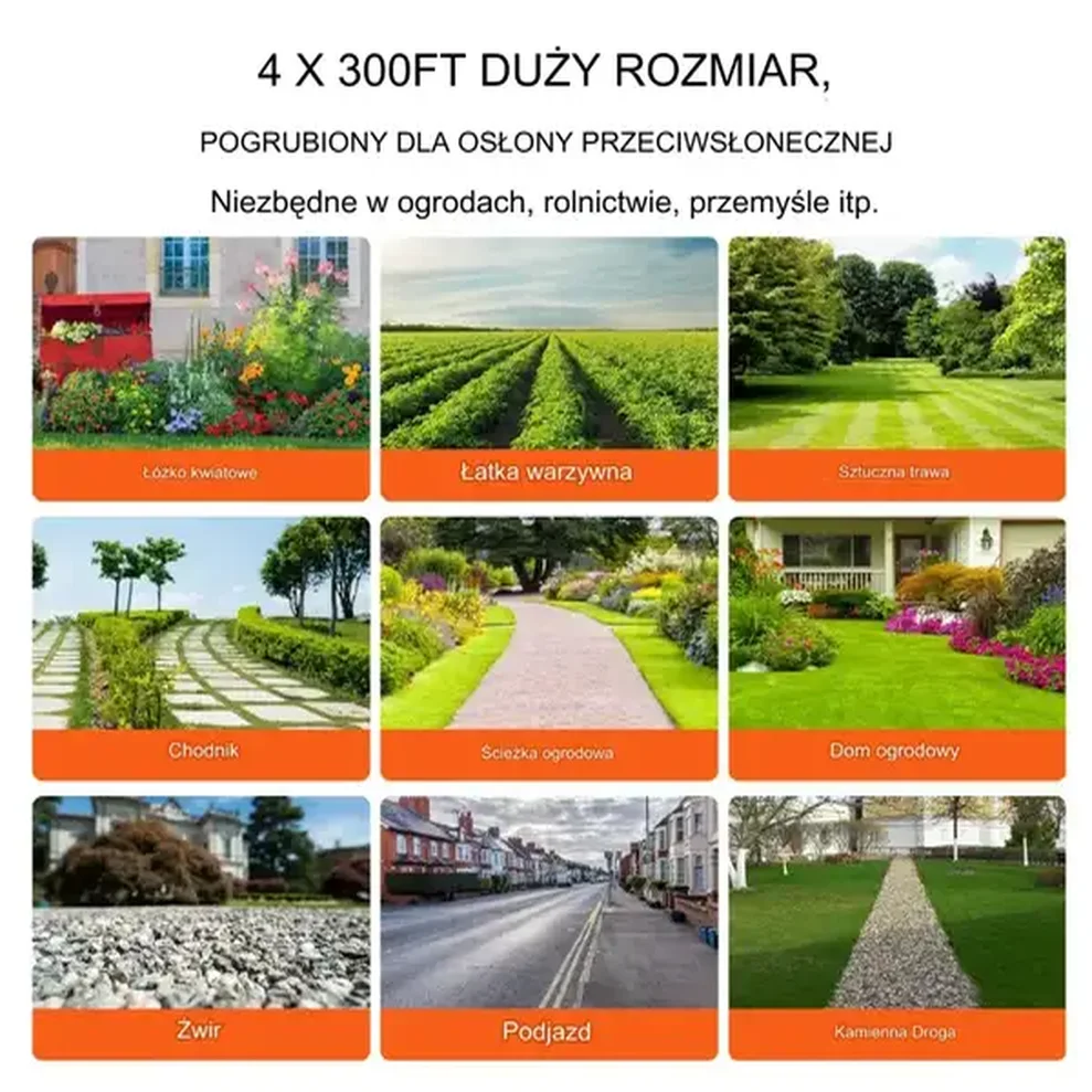 Agrowłóknina antychwastowa agrotkanina 108g/m² 1,2x91,4m - obrazek 3