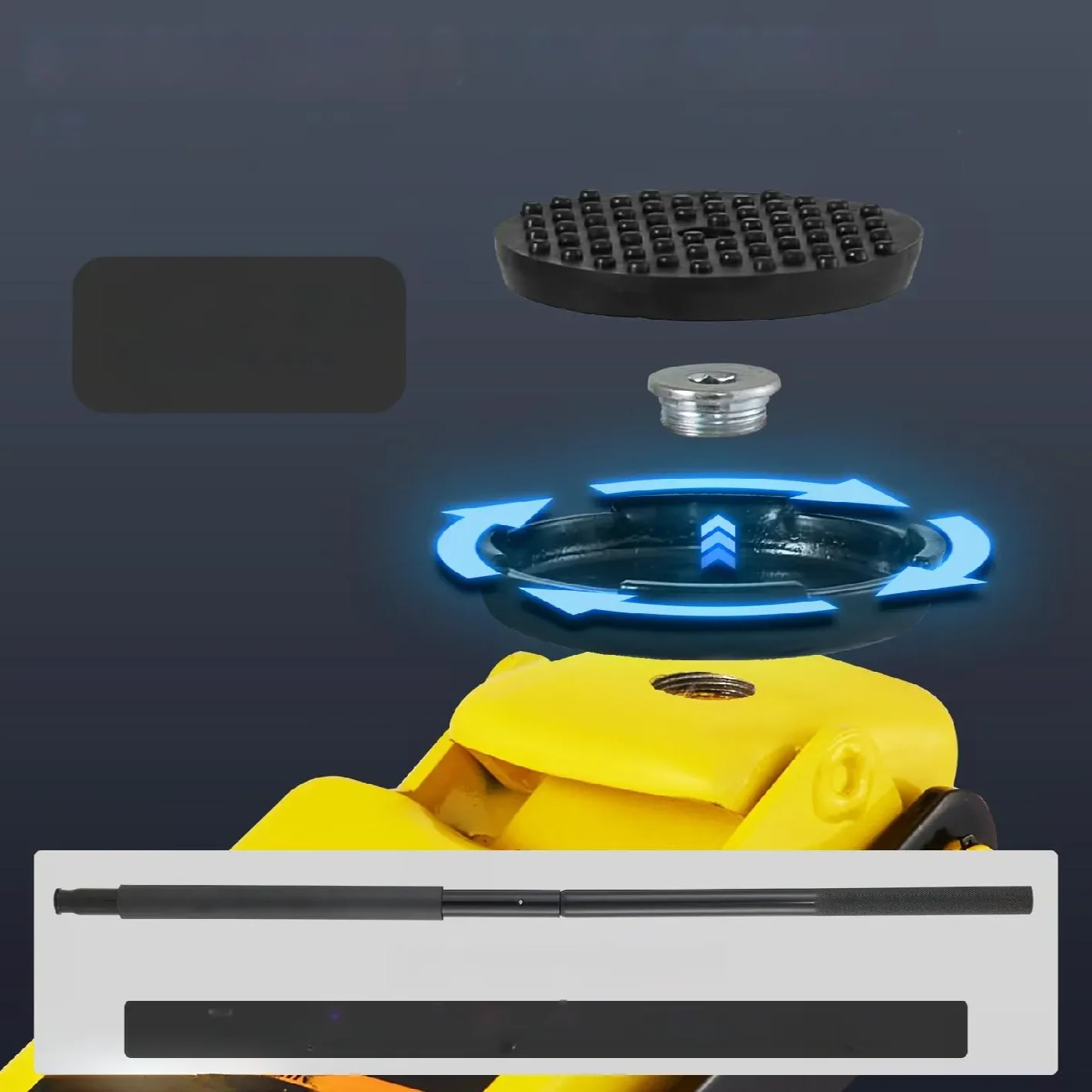 Podnośnik samochodowy hydrauliczny niskoprofilowy lewarek żaba 2.5 T - obrazek 3