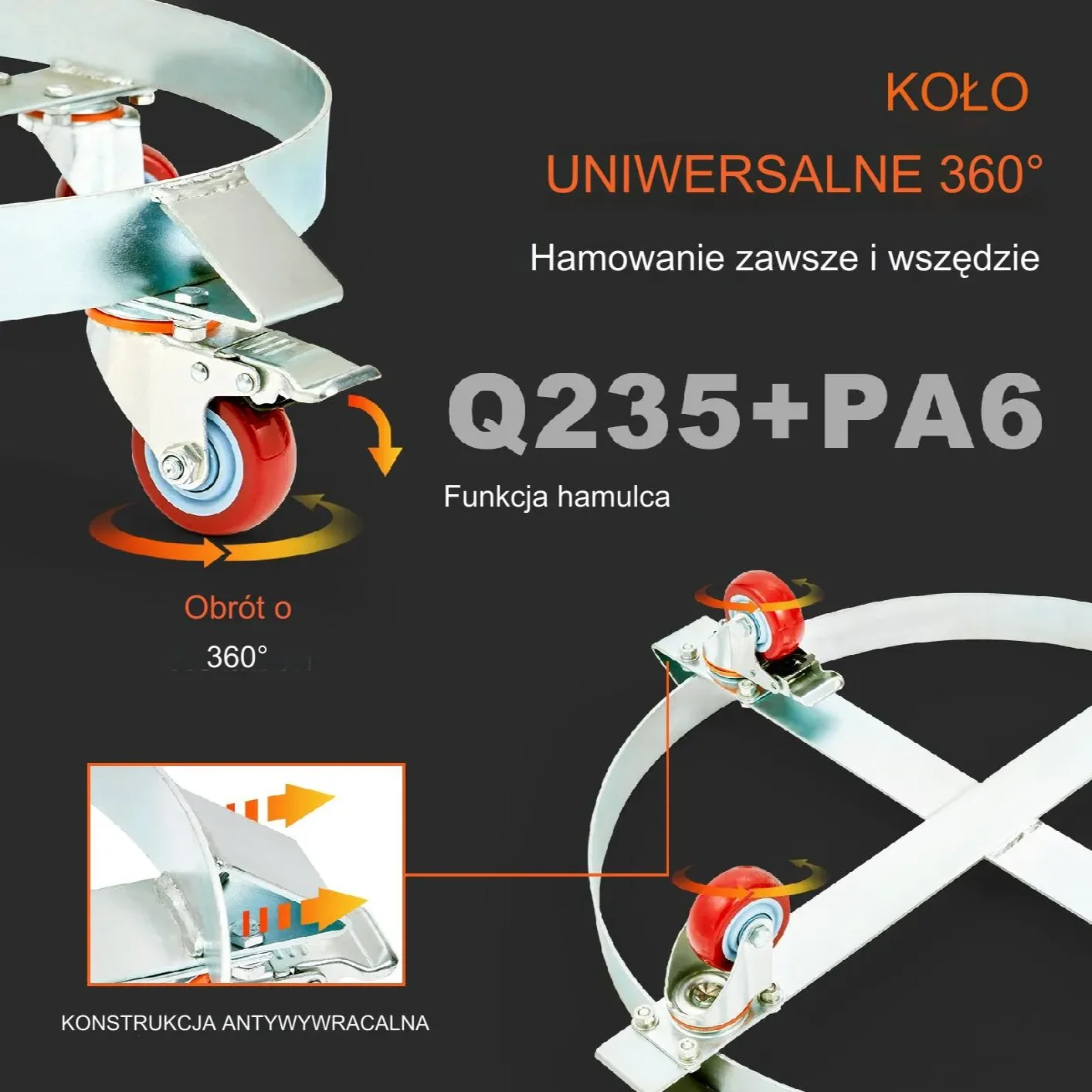 Wózek do Beczek 454 kg - obrazek 4