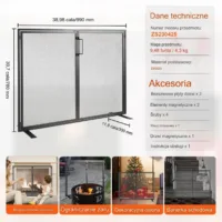 Osłona Kominkowa Pojedynczy Panel