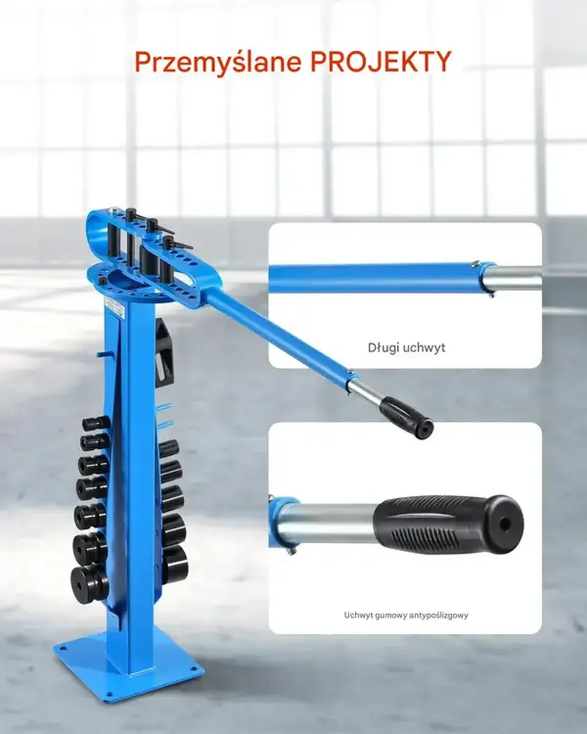 Giętarka ręczna do rur 200° z 14 matrycami, do miedzi do HVAC i warsztatu - obrazek 2