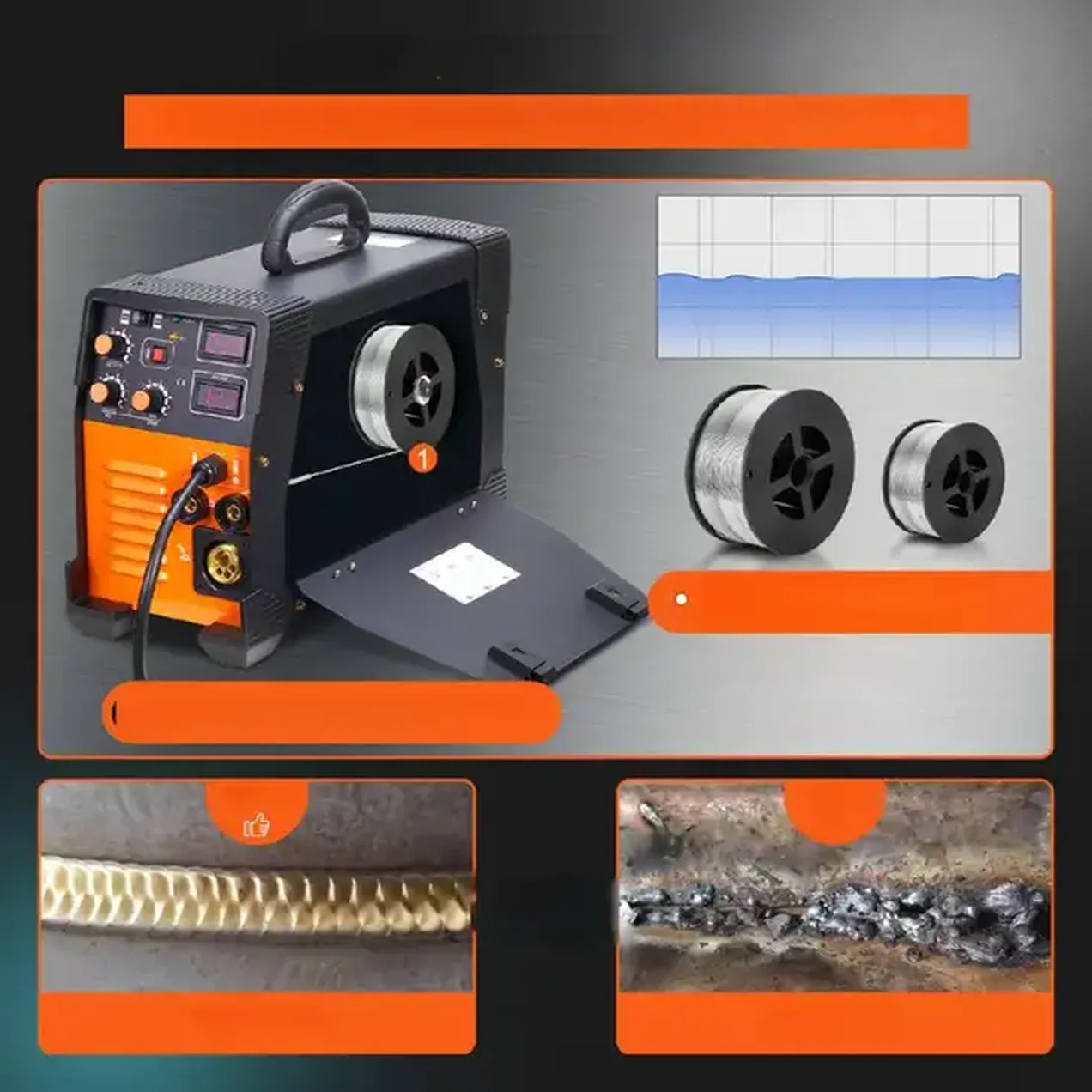 Spawarka inwertorowa 200A MIG/MMA/TIG – przecinarka plazmowa 3w1 - obrazek 5