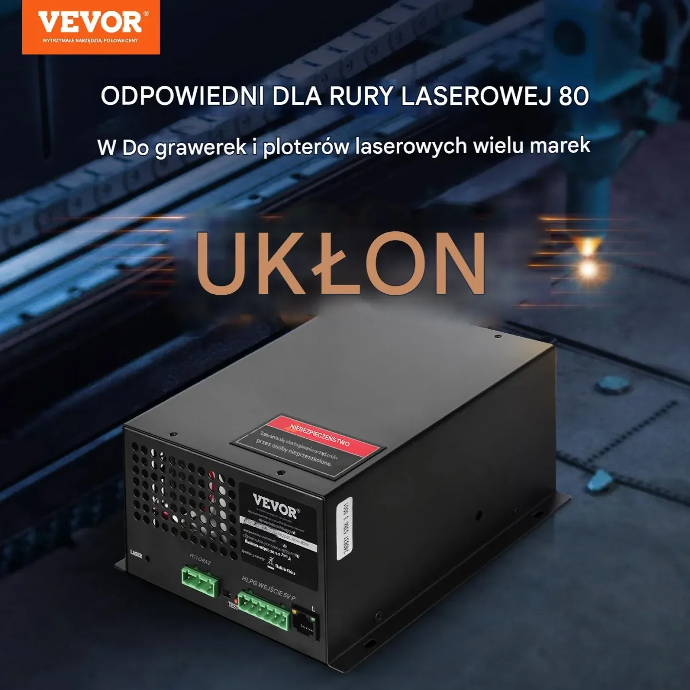 Zasilacz CO2 do Tub Laserowych 80W do Grawerek i Cutterów - obrazek 6