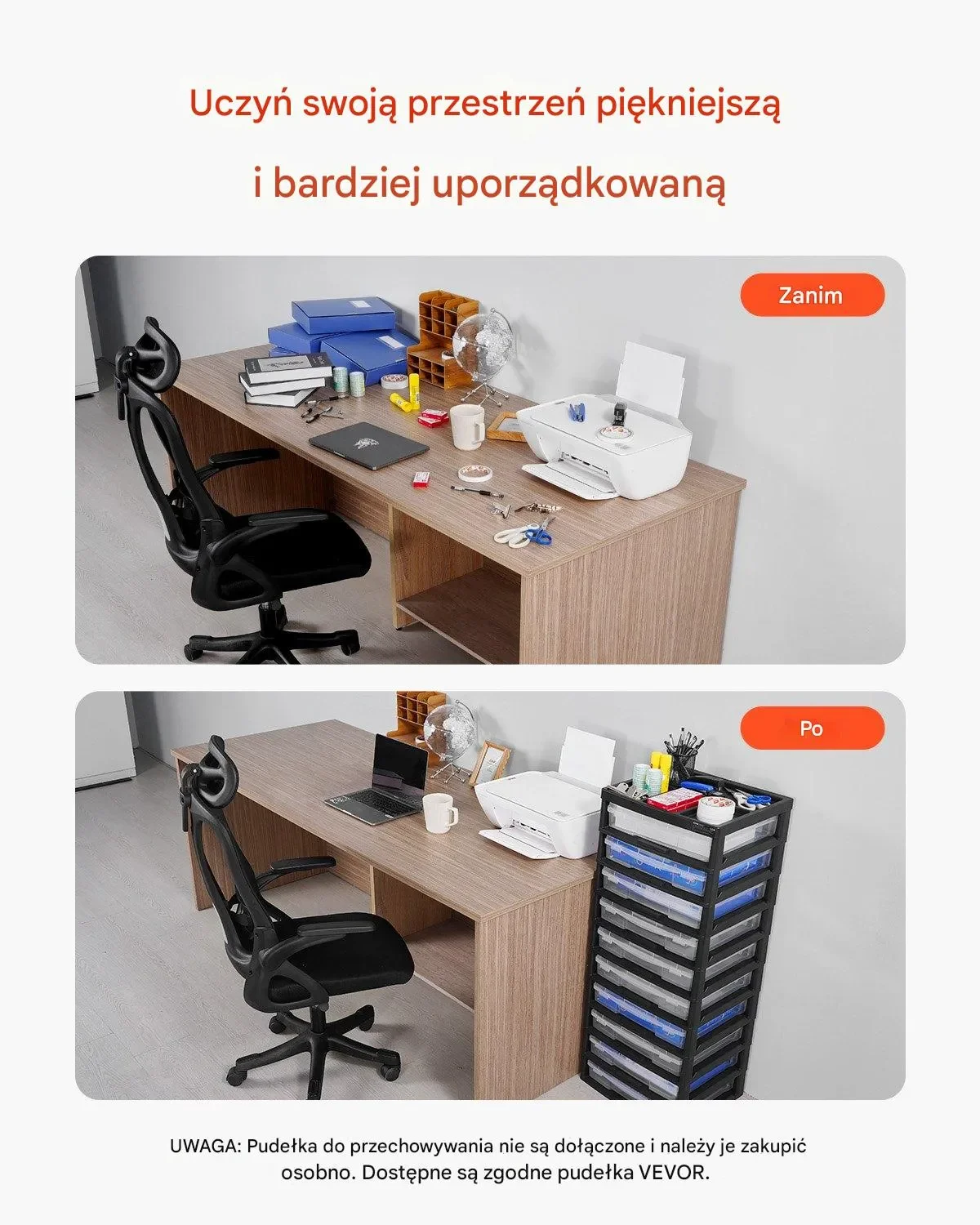 Organizer Regał Półka Szafka do Biura Pokoju Warsztatu 10 Poziomów - obrazek 5