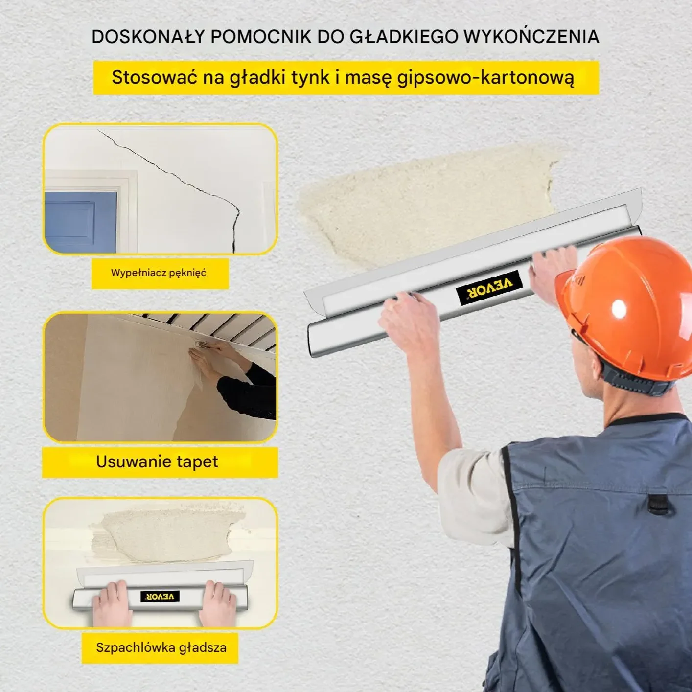 Ostrze Szpachlówka do Wygładzania Płyt GIpsowych 100 cm - obrazek 6