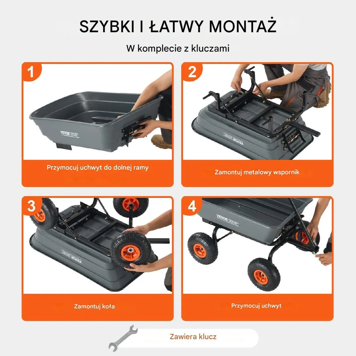 Wytrzymały Wózek Ogrodowy 272 kg - obrazek 4