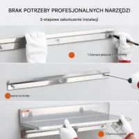 Półka Ścienna ze Stali Nierdzewnej 40,6 cm