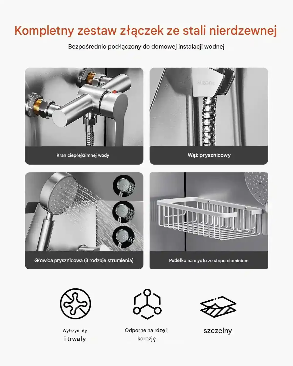 Wanna groomerska dla psa stalowa z prysznicem i rampą do kąpieli zwierząt - obrazek 3