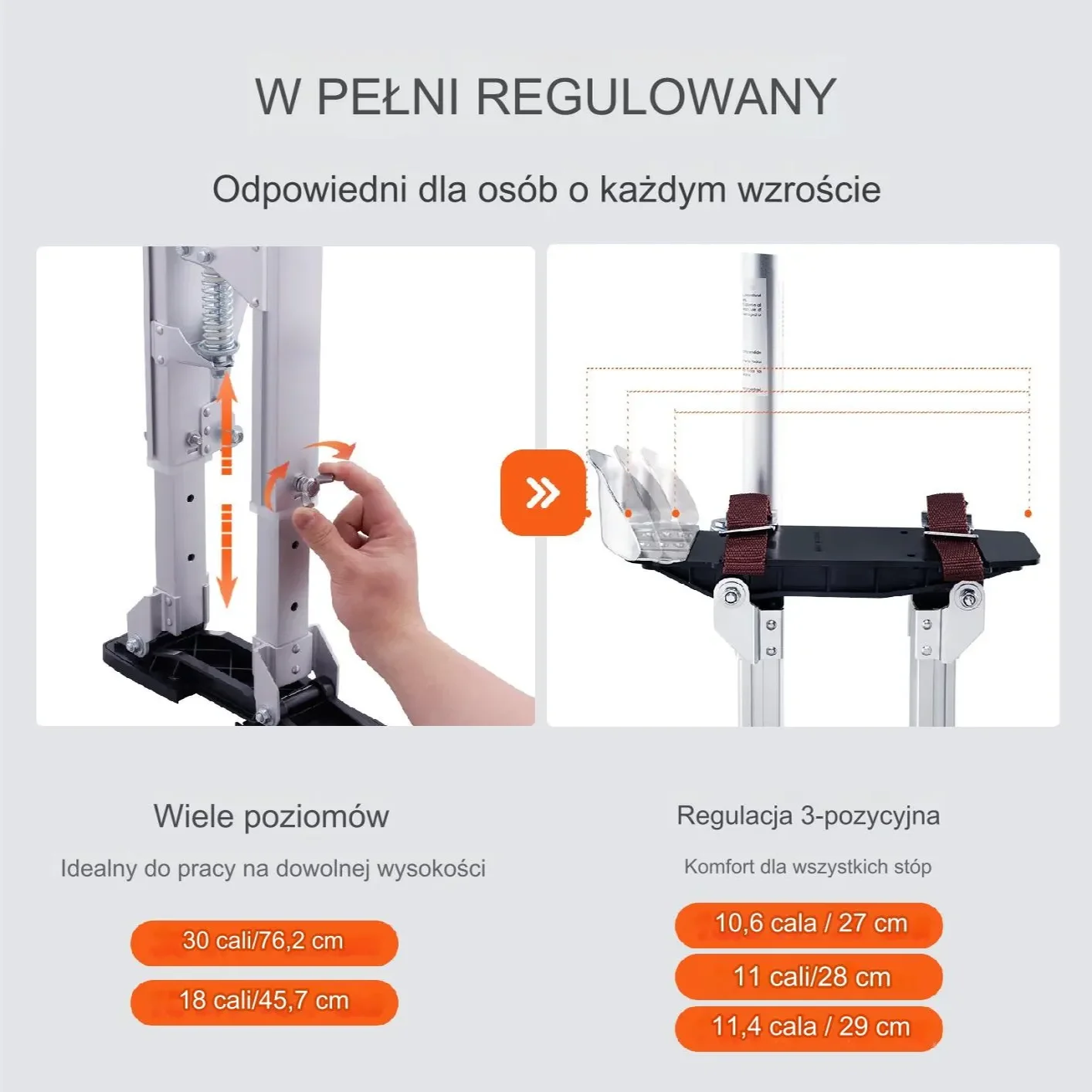 Szczudla Robocze Budowlane 61-101,6 cm - obrazek 6