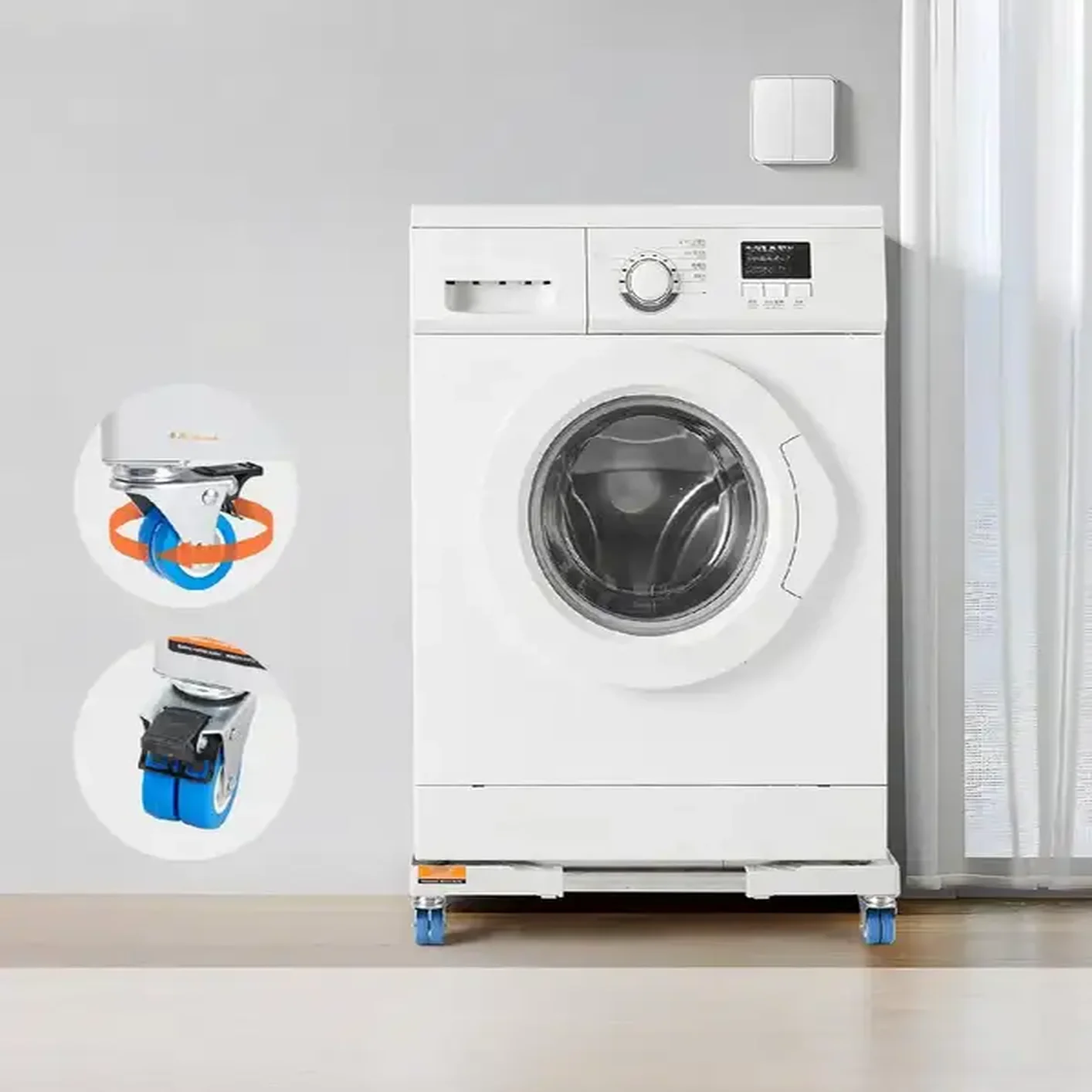 Podstawa pod pralkę suszarkę AGD teleskopowa z kółkami 381-615 mm - obrazek 3