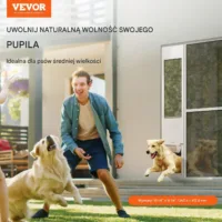 Drzwiczki dla psa do drzwi przesuwnych 192–205cm szkło hartowane