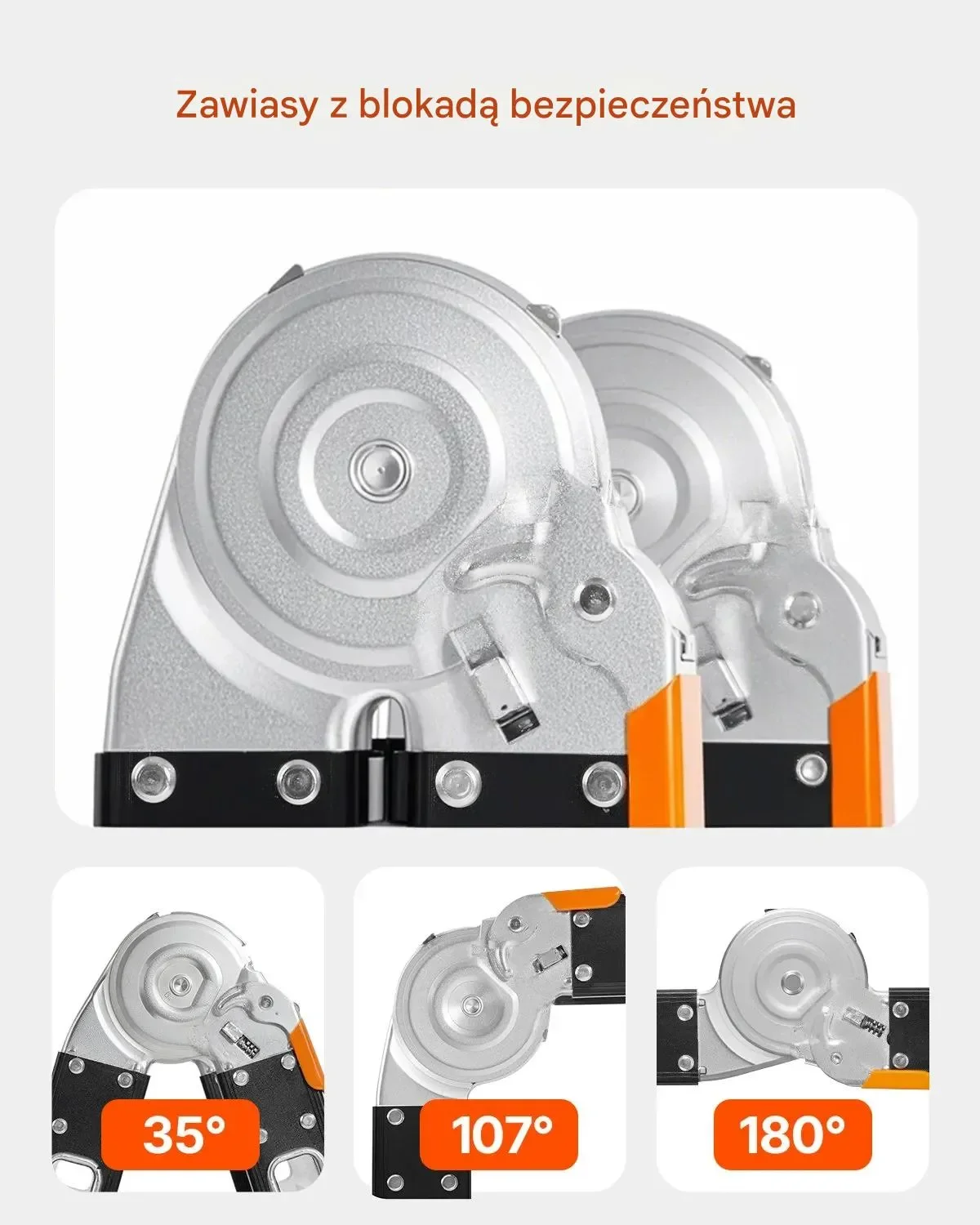 Drabina wielofunkcyjna 7w1 3 stopnie 3,6m platforma rusztowanie aluminiowa - obrazek 3