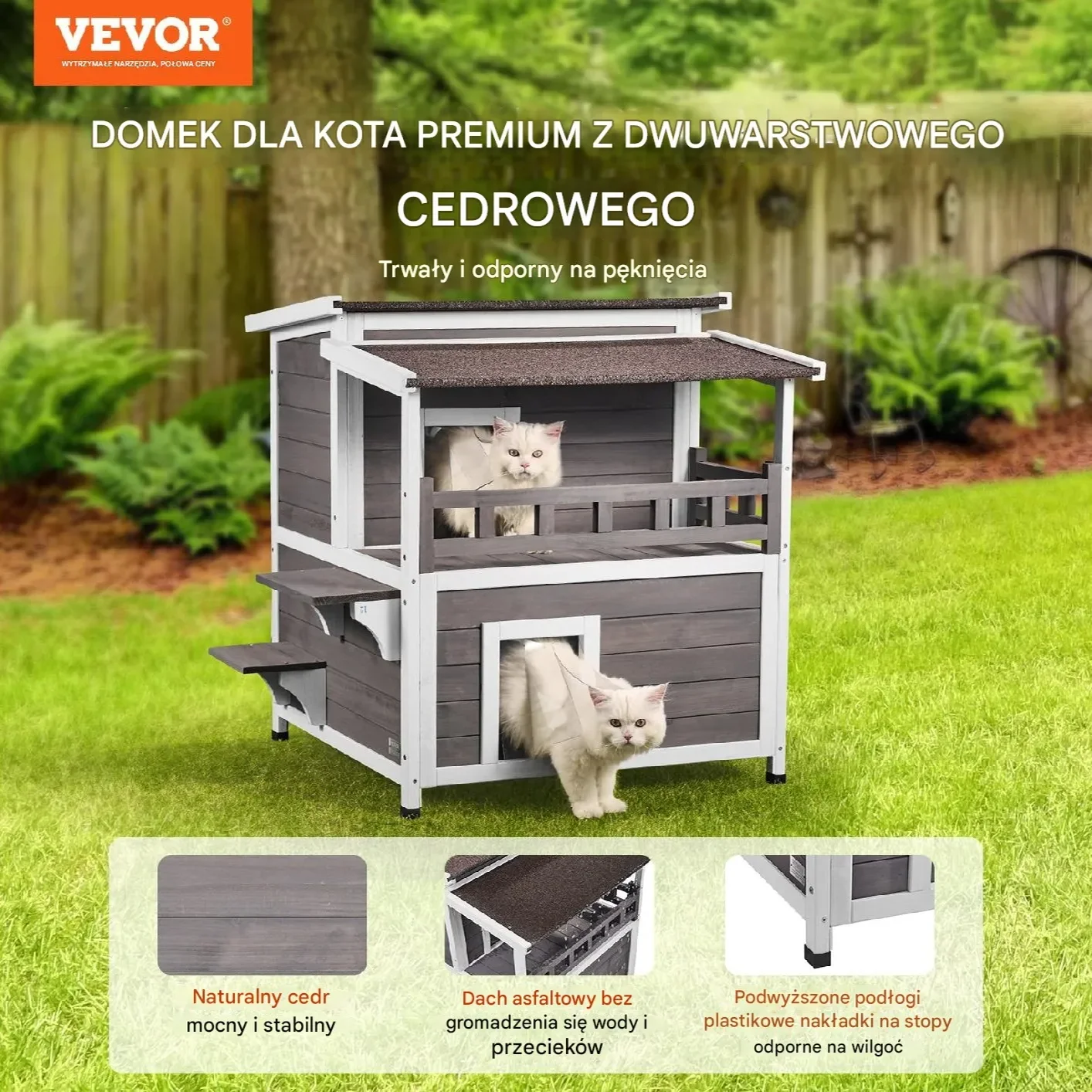 Domek dla Kota 77 cm - obrazek 6