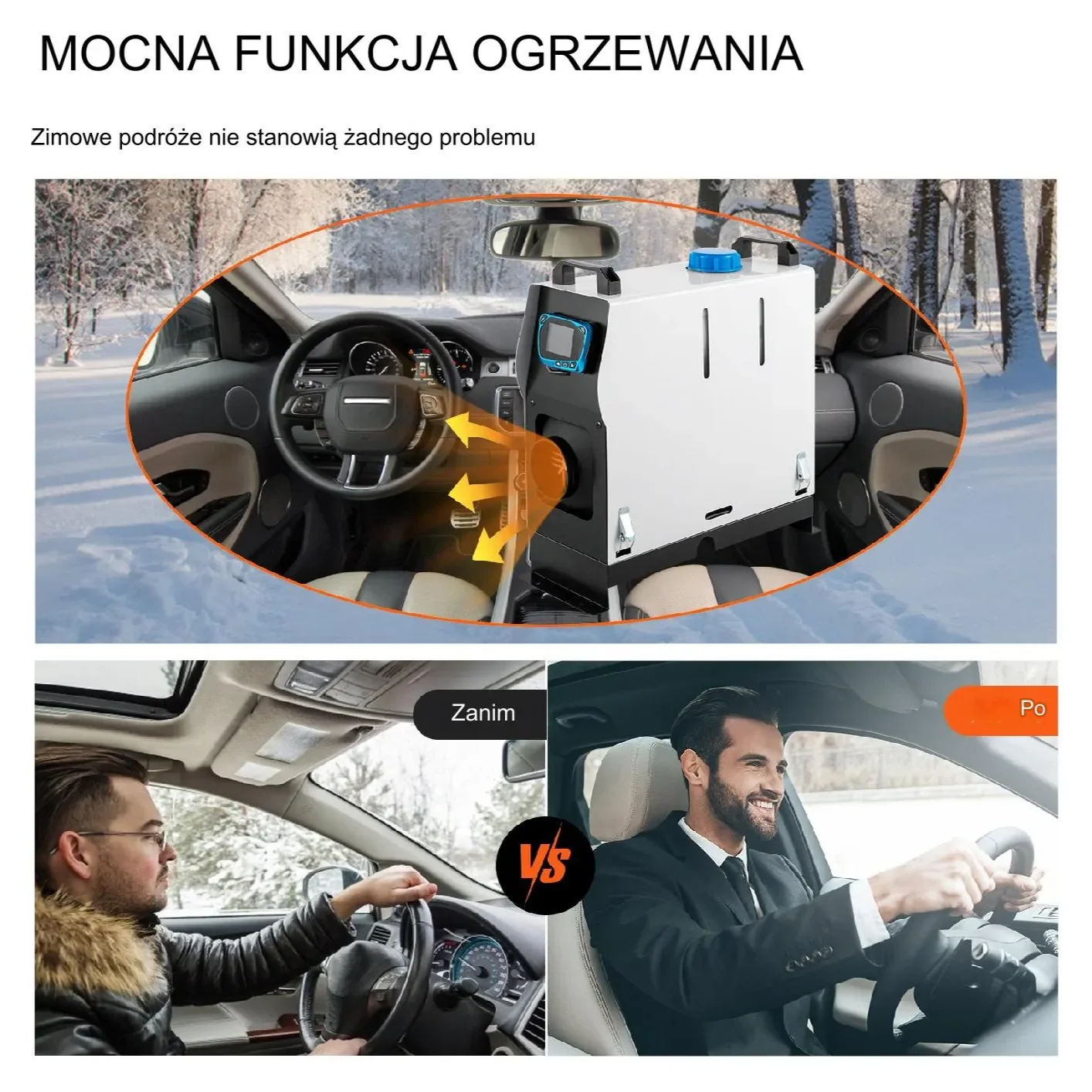 Nagrzewnica diesel 8kW postojowa samochodowa LCD podgrzewacz - obrazek 5