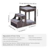 Łóżko Piętrowe dla Psa/Kota Mały Rozmiar