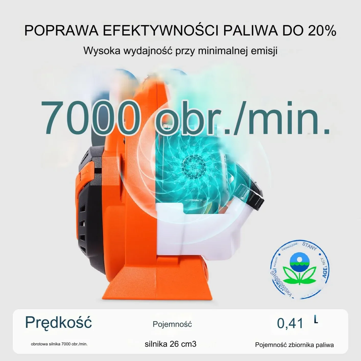 Ręczna Dmuchawa Gazowa do Liści - obrazek 5