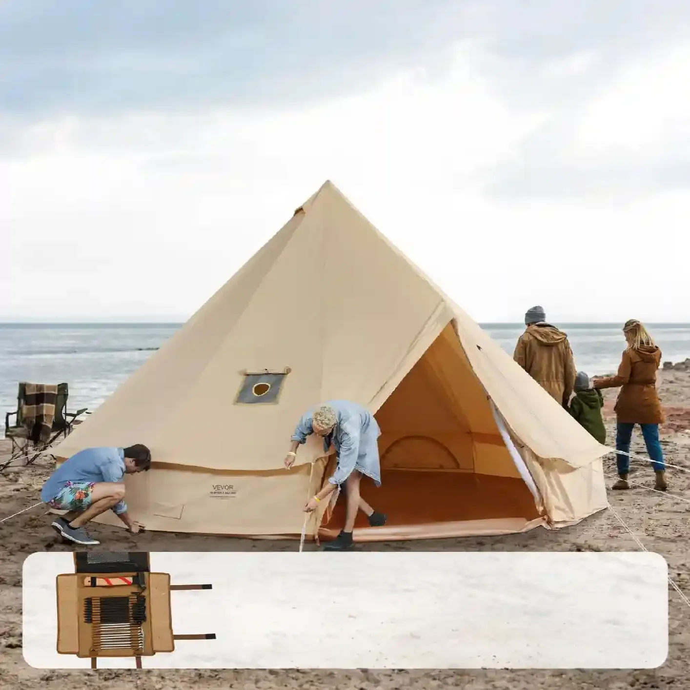 Namiot jurta mongolska namiot kempingowy pawilon 7 m - obrazek 7