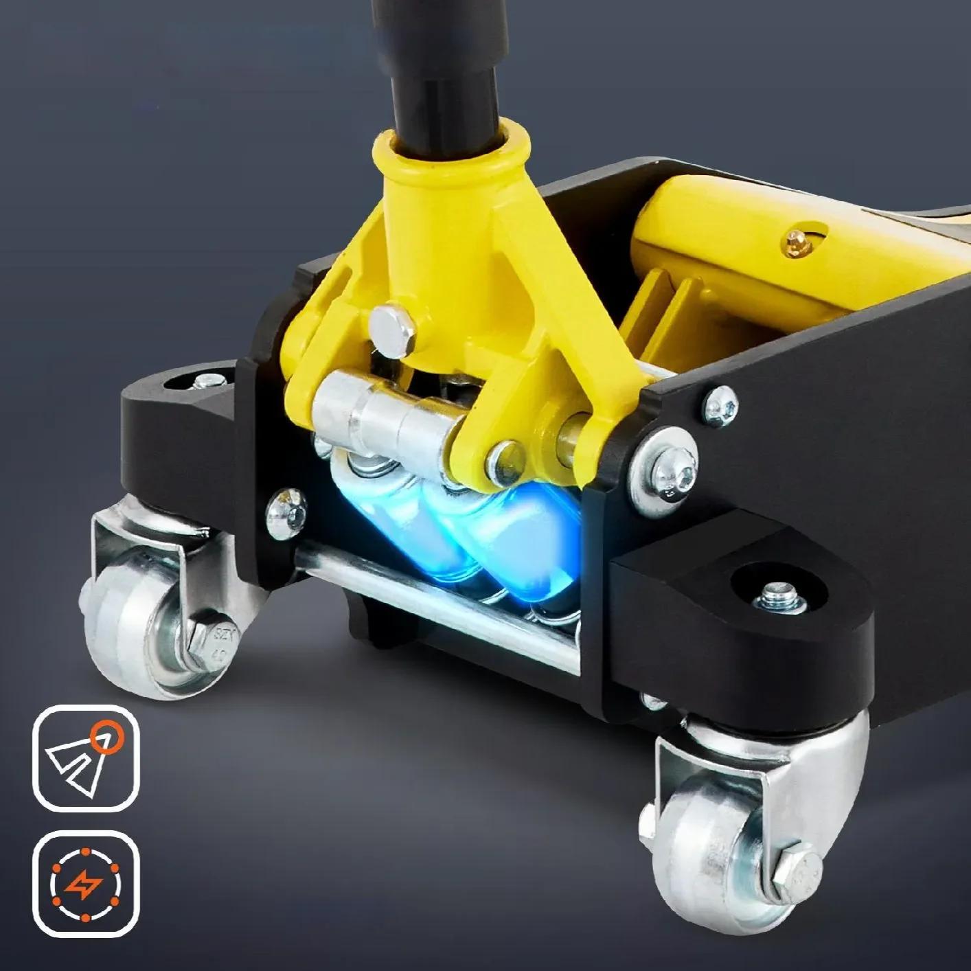 Podnośnik samochodowy hydrauliczny niskoprofilowy lewarek żaba 2.5 T - obrazek 4