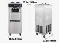 Maszyna do lodów włoskich 2200W pionowa 728 L/h do gastronomii