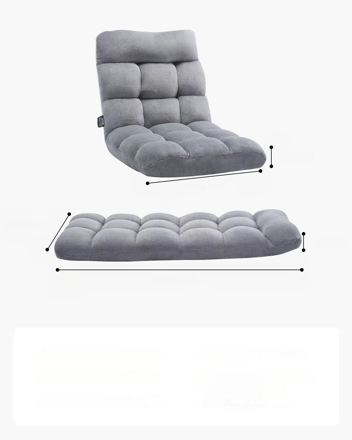 Krzesło Podłogowe z Podparciem Pleców – 14 regulowanych pozycji - obrazek 3