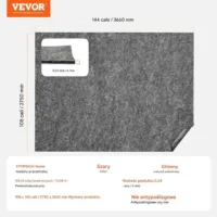 Mata pod dywan 2,75x3,66m  filcowa podkład ochronny do wszystkich podłóg