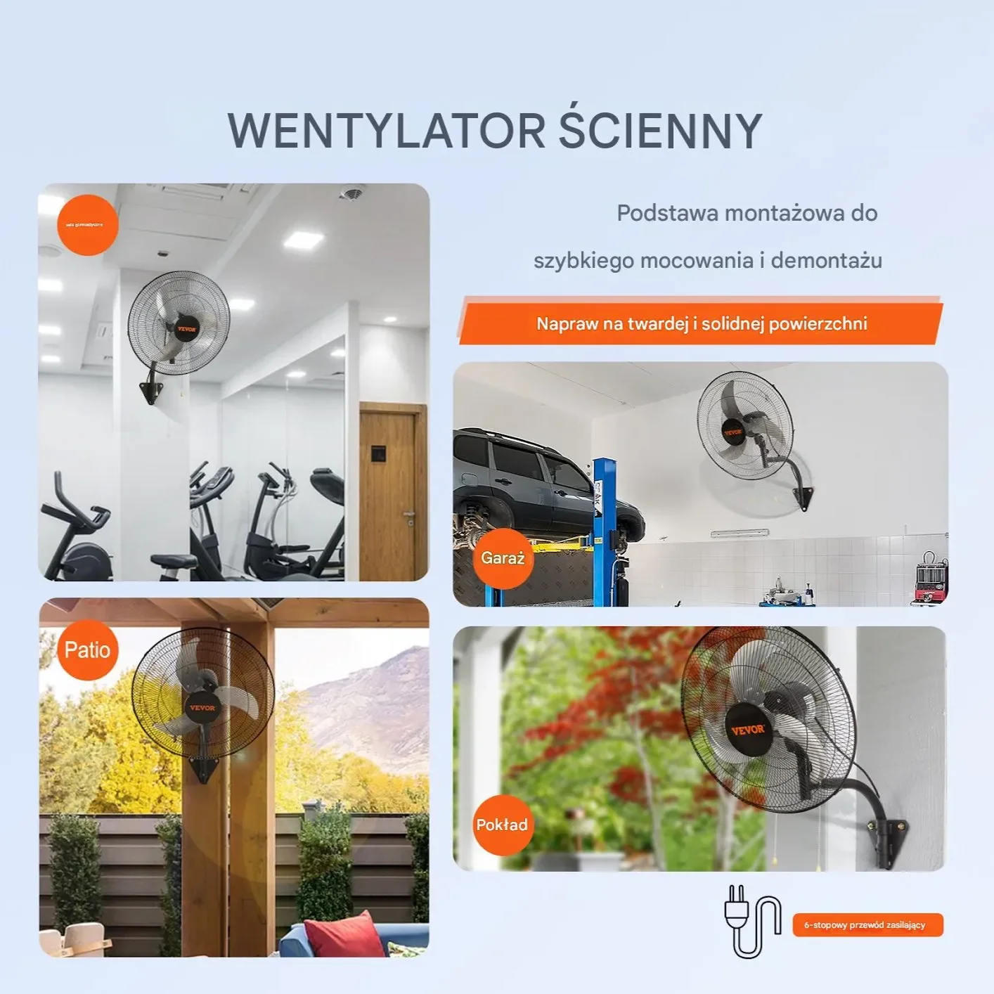 Wentylator Ścienny 44,5 cm - obrazek 5