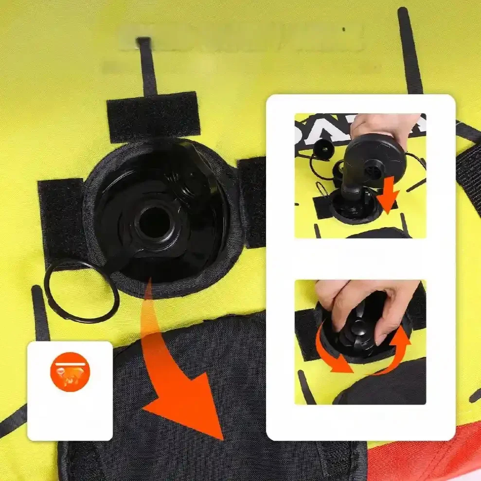 Koło ponton materac do holowania na wodzie 3 osobowy do 231 kg - obrazek 2