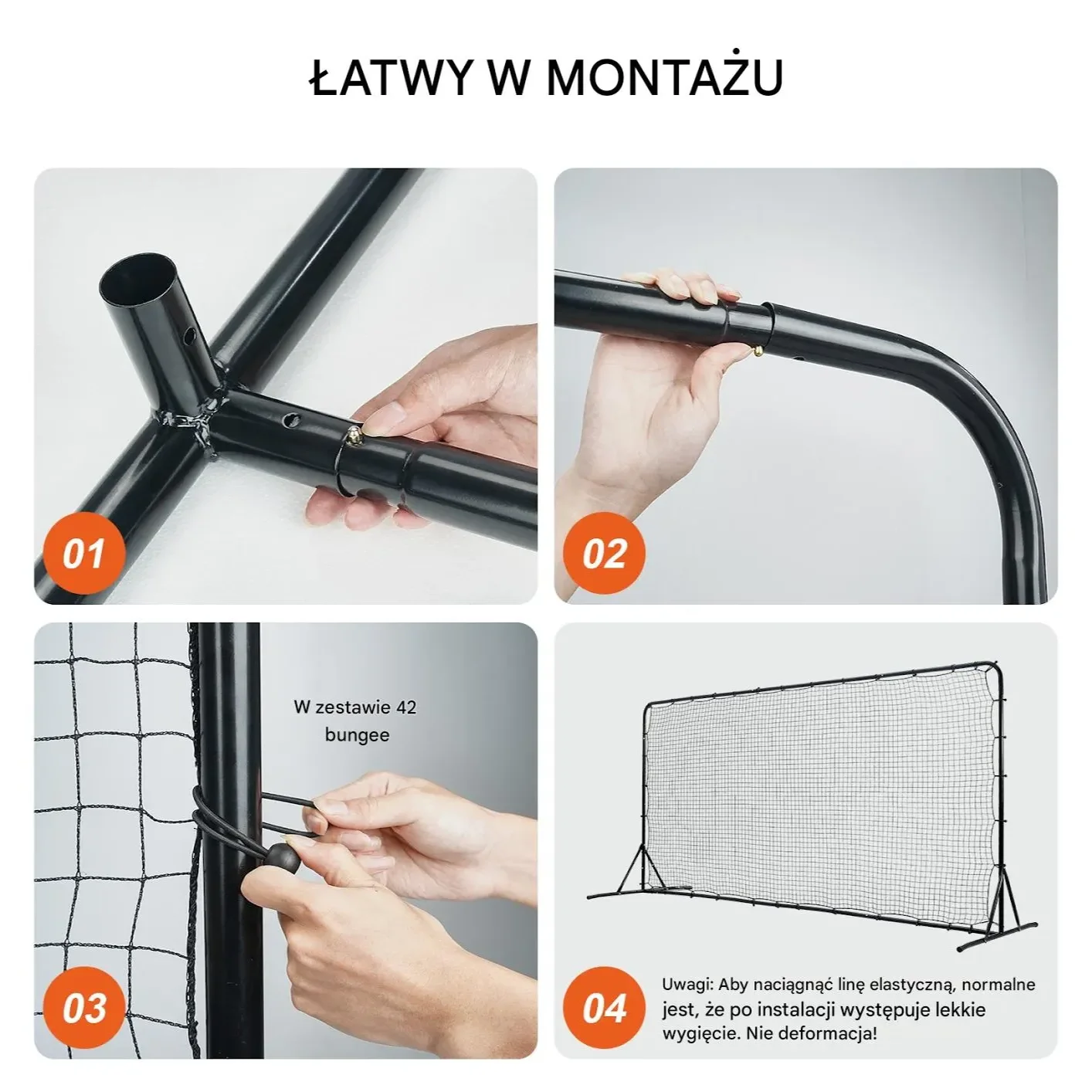 Przenośna Siatka Bramka do Piłki Nożnej - obrazek 2