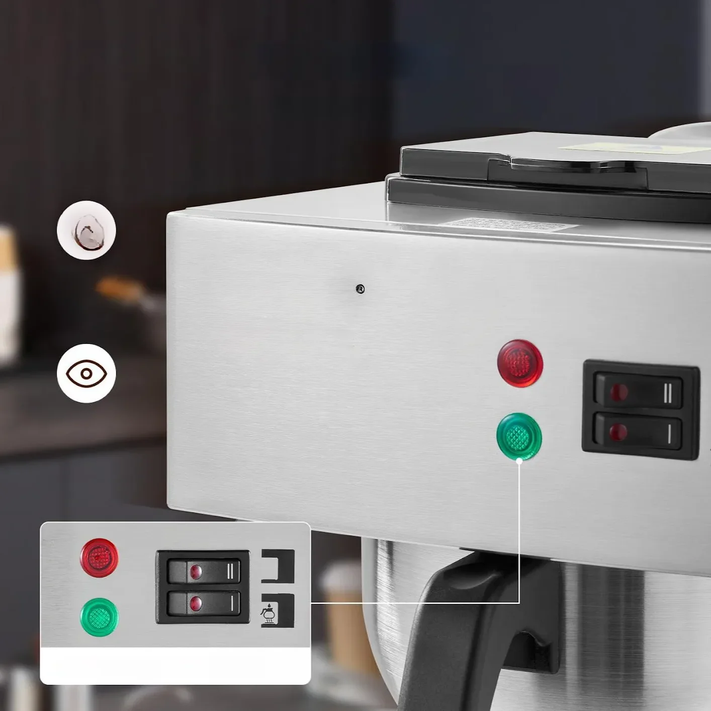 Ekspres Przelewowy do Gastronomii – 2 Podgrzewacze - obrazek 3