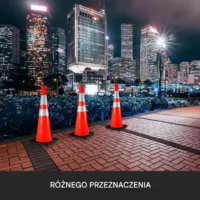 Pachołki Drogowe 92 cm 6 Sztuk