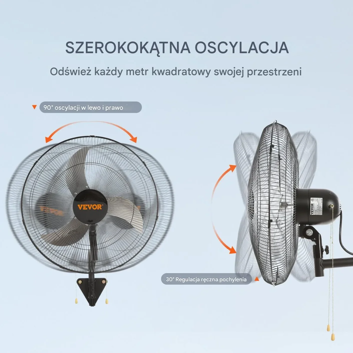 Wentylator Ścienny 44,5 cm - obrazek 3