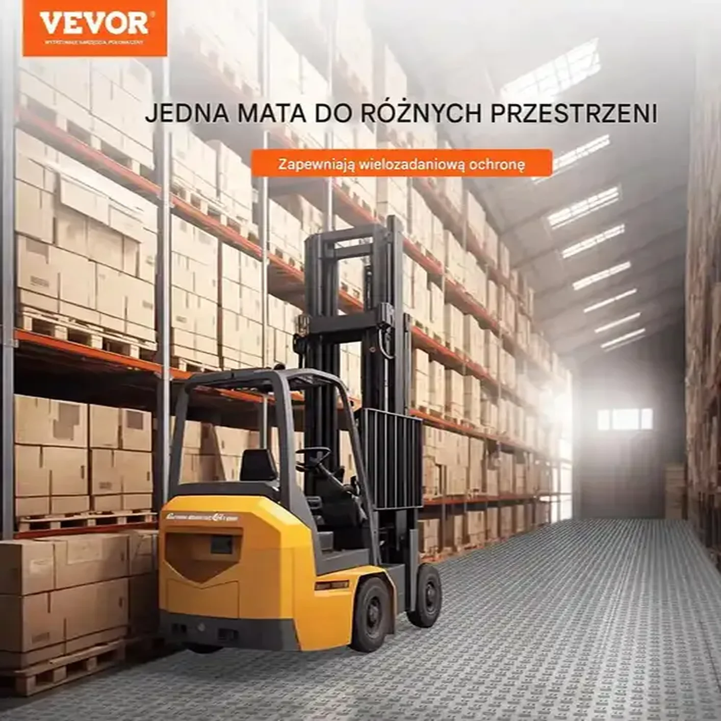 Płytki garażowe 12x12 antypoślizgowe 25szt odporne do warsztatu srebrne - obrazek 2