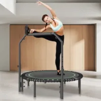 Trampolina mocna fitness z regulowanym uchwytem 129 cm