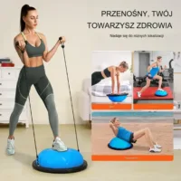 Platforma do balansowania półpiłka balansowa ćwiczeń gimnastyka niebieska