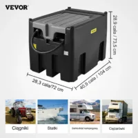 Przenośny Zbiornik na Olej Napędowy 439 L