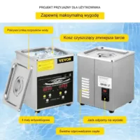 Myjka Ultradźwiękowa Przenośna 60W 2L