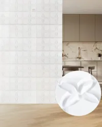 Panele Ścienne 3D - Białe Kwiaty 2.97 m²