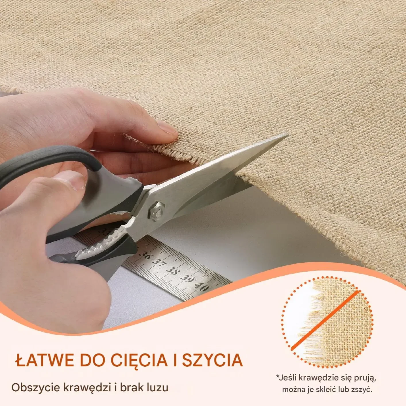 Naturalna Tkanina Jutowa 1016 mm x 22,86 m do Rękodzieła i Ochrony Roślin - obrazek 6