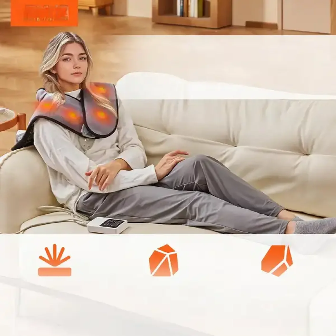 Poduszka grzewcza na kark mata elektryczna na kark i ramiona - obrazek 4