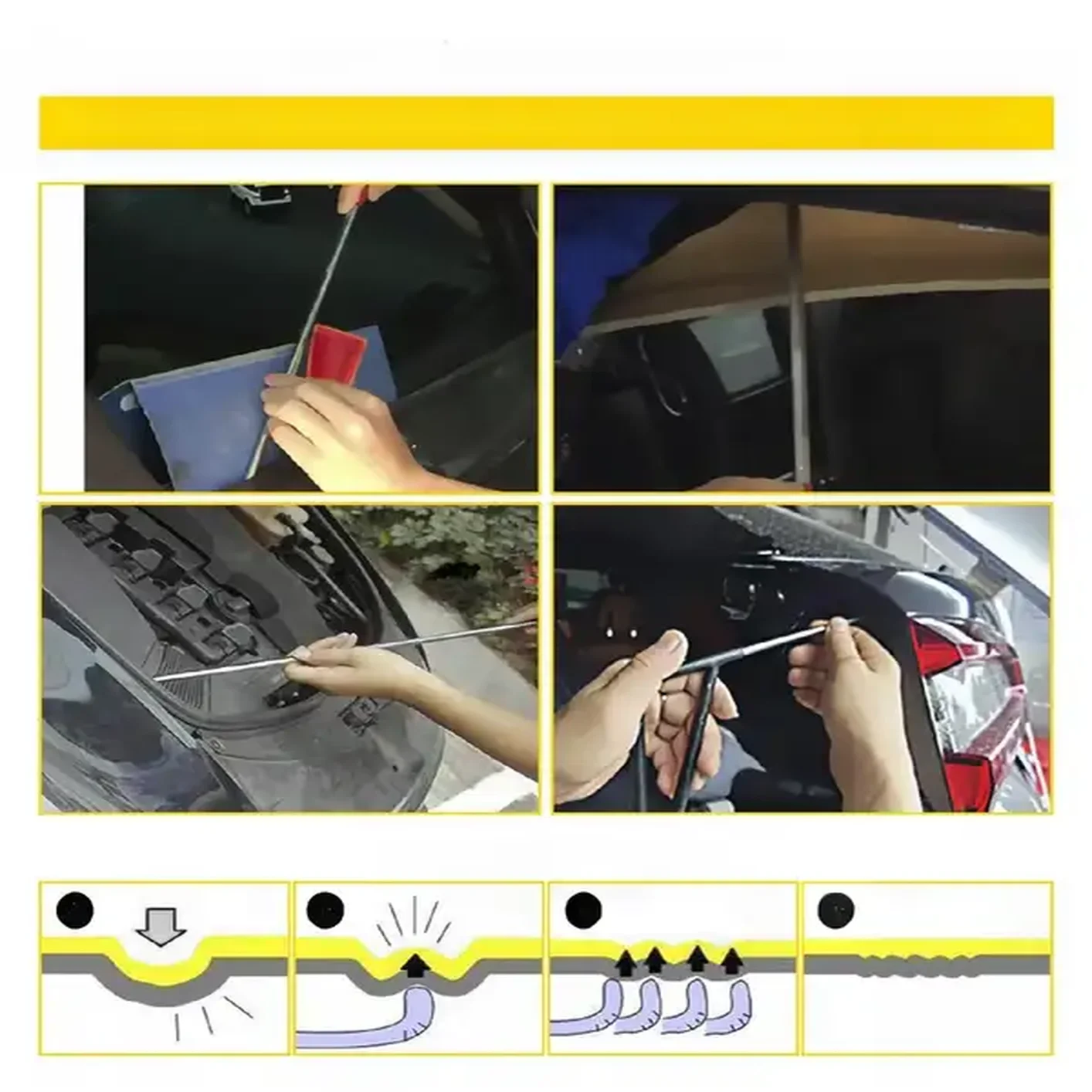 Zestaw narzędzi do usuwania wgnieceń PDR – druty i pręty 21 szt. - obrazek 4